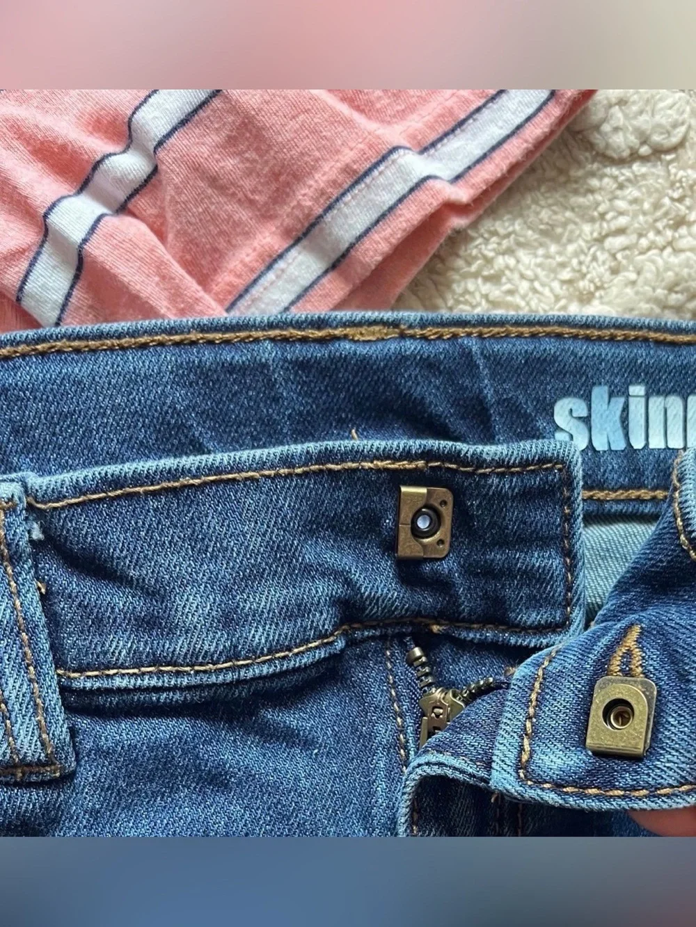Boys Dress Shirt & Jeans Bundle - Short Sleeve Polo Top & Skinny Jeans, Size 5/6 - Picture 4 of 9